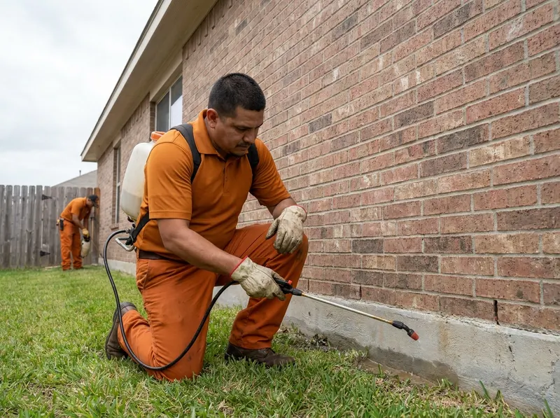 American & Smokey Brown Roach Barrier Defense in Houston, TX