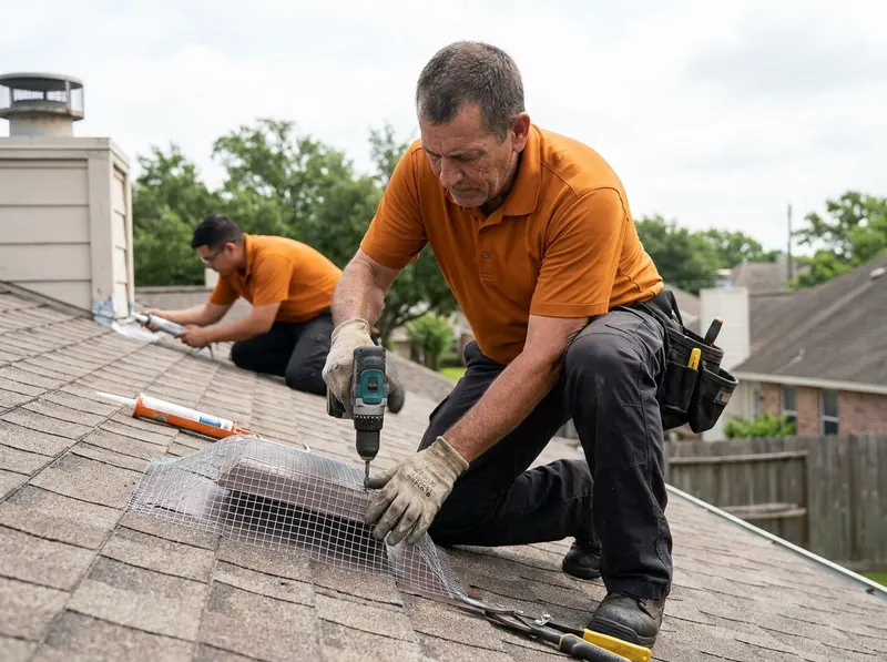 Attic & Roofline Rodent Exclusion in Houston, TX